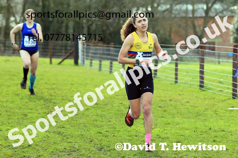 Senior Womens 2022 CAU Inter Counties Cross Country, Prestwold Hall, Loughborough.  Photo: David T. Hewitson/Sports for All Pics
